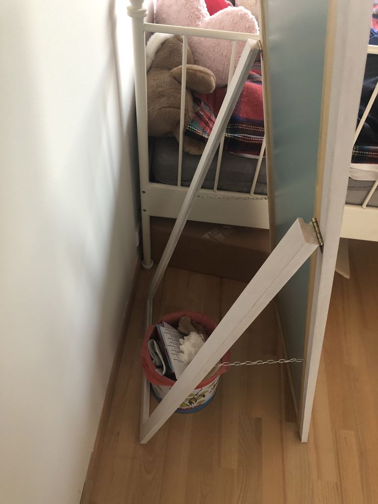 Lustro białe stojące podłogowe