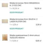 3x nowa sklejka brzozowa