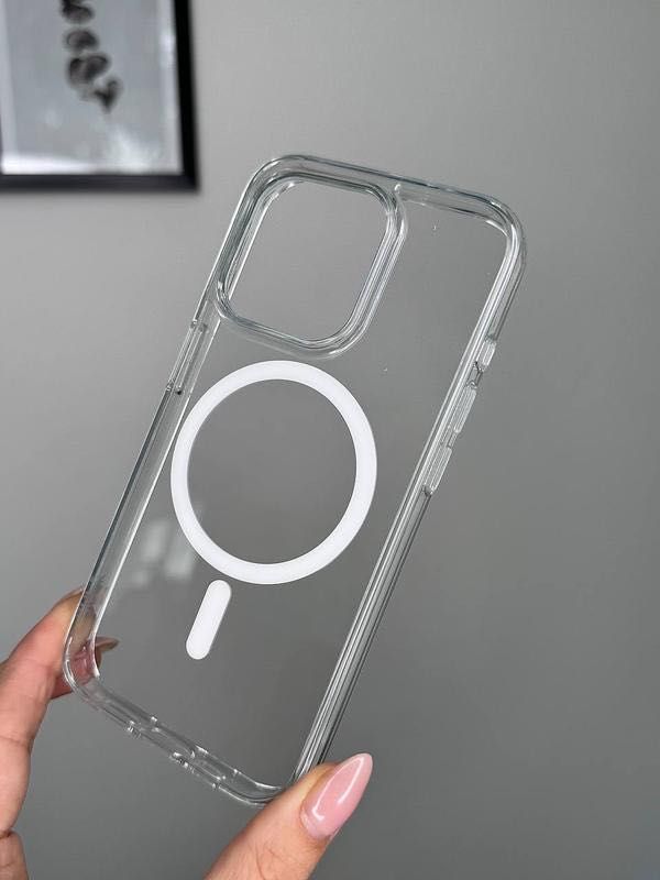 Прозорий чохол з MagSafe для iPhone | Silicone Clear Case Transparent