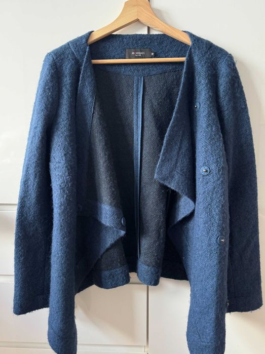 Kardigan MONNARI M 38 granatowy elegancki narzutka sweter