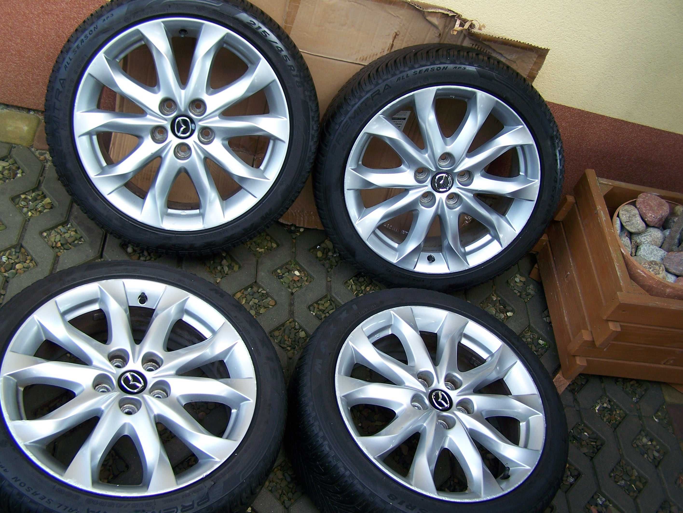 Koła Aluminiowe Oryginalne  18  Opony Całoroczne Mazda 3,6 Inne