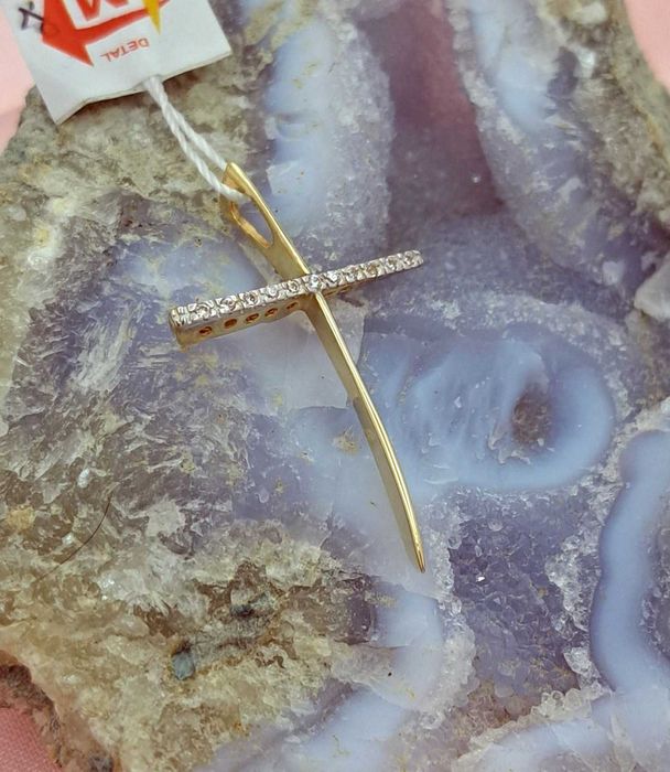 WYPRZEDAŻ !-30% Krzyżyk Złoty pr.585 Z-76