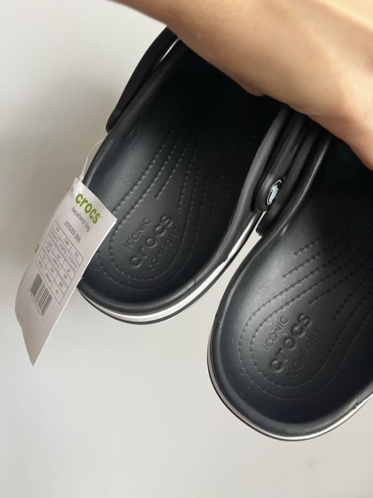 Крокси чорні баябенд crocs bayaband black
