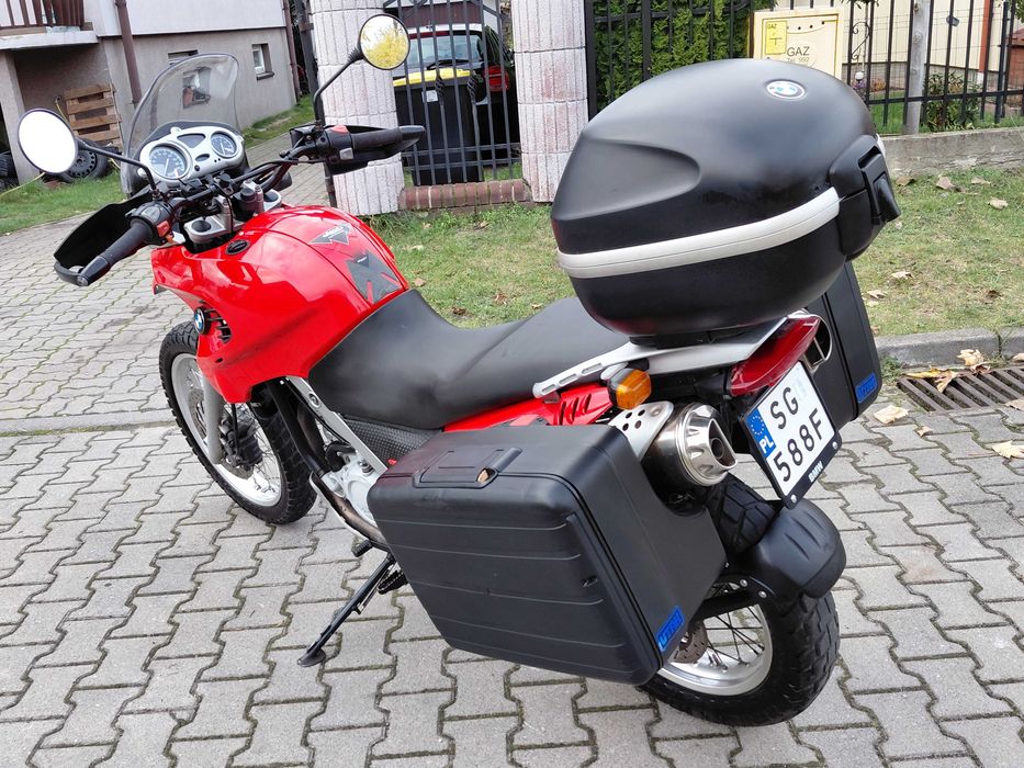 CZERWONE BMW f 650 GS 3xkufry rej PL
