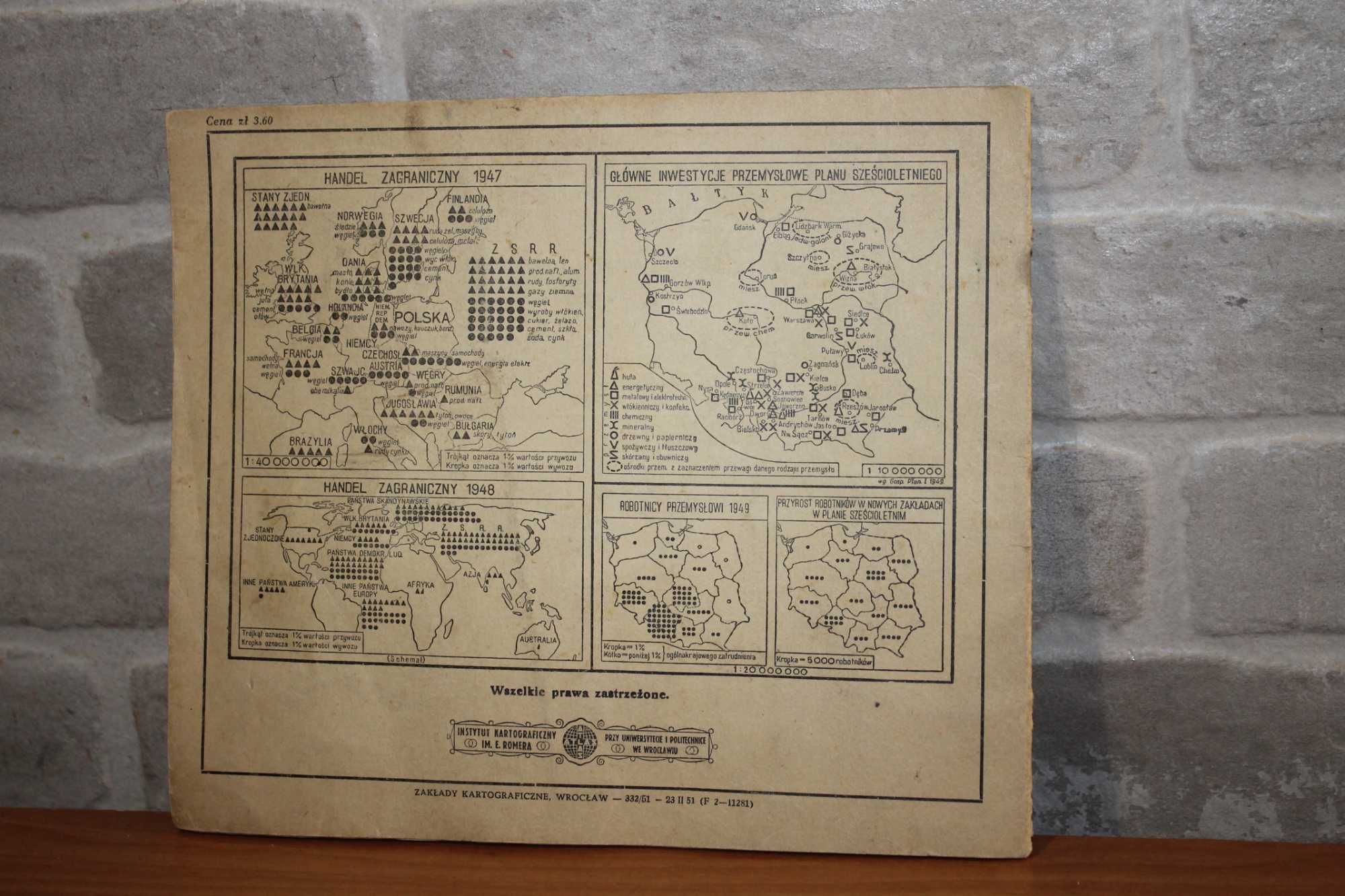 Atlas Polski współczesnej - E. Romer i J. Wąsowicz - Książnica Atlas