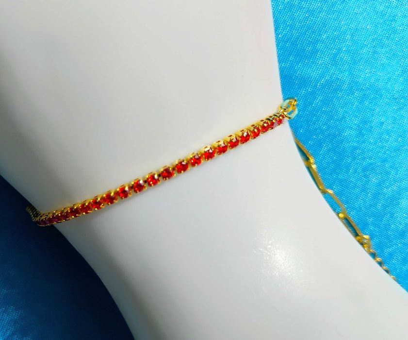 Bransoletka Tenisowa925 złota:) Gratisy:) Świąteczne Promocje !