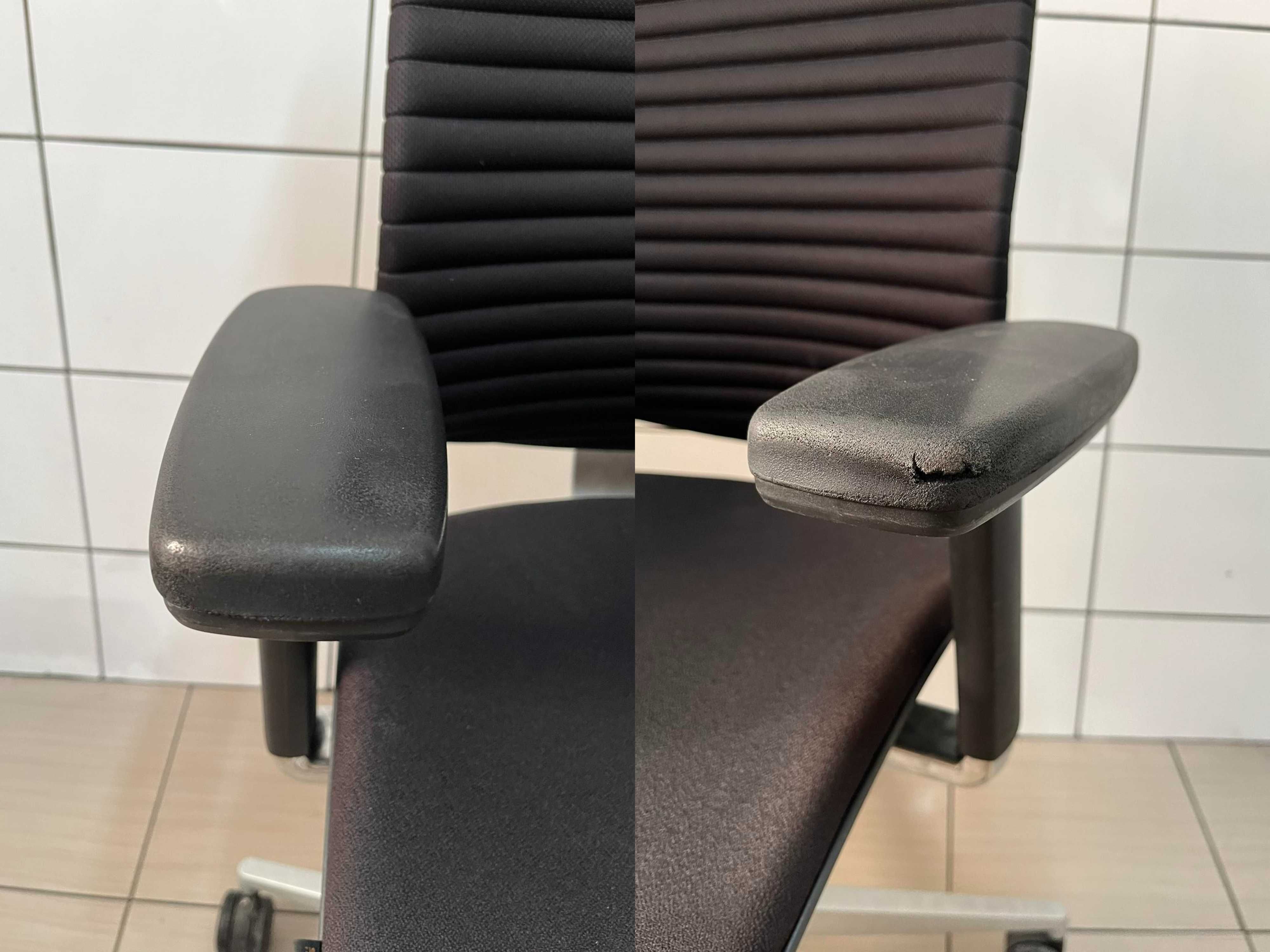 Fotel biurowy ergonomiczny obrotowy Sitag Wave czarny