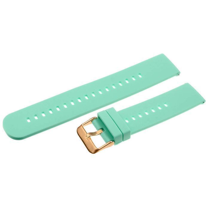 Pasek Gumowy Do Zegarka U27 - Miętowy/Rosegold - 20Mm