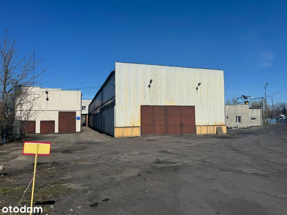 Hala magazynowa 800m2 z suwnicą + teren przed halą