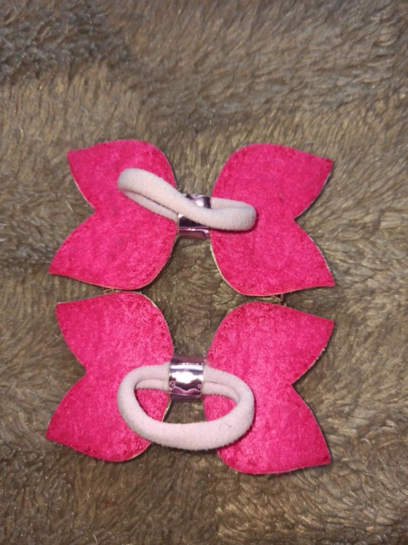 Резиночки ручної роботи рожеві