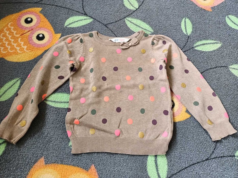 Sweter dziewczęcy H&M 98/104