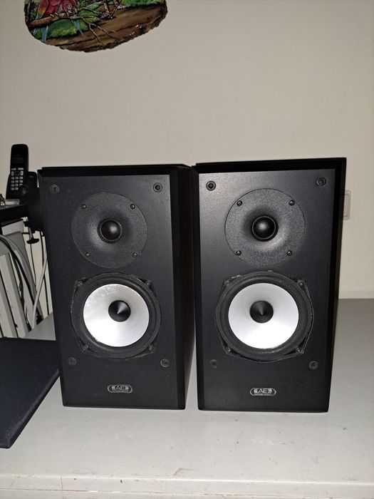 Colunas monitoras "Acoustic Energy 
Modelo: AEGIS ONE
Numero de série: