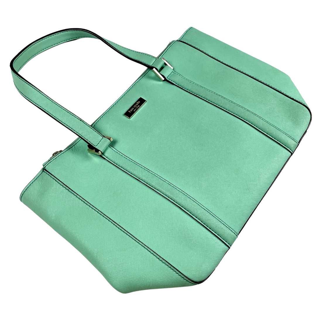 Kate Spade New York turkusowa torebka y2k 90s elegancka torba do ręki