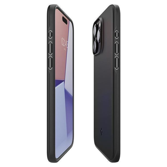 Etui Ochronne Spigen Thin Fit do iPhone 15 Pro - Kolor Czarny