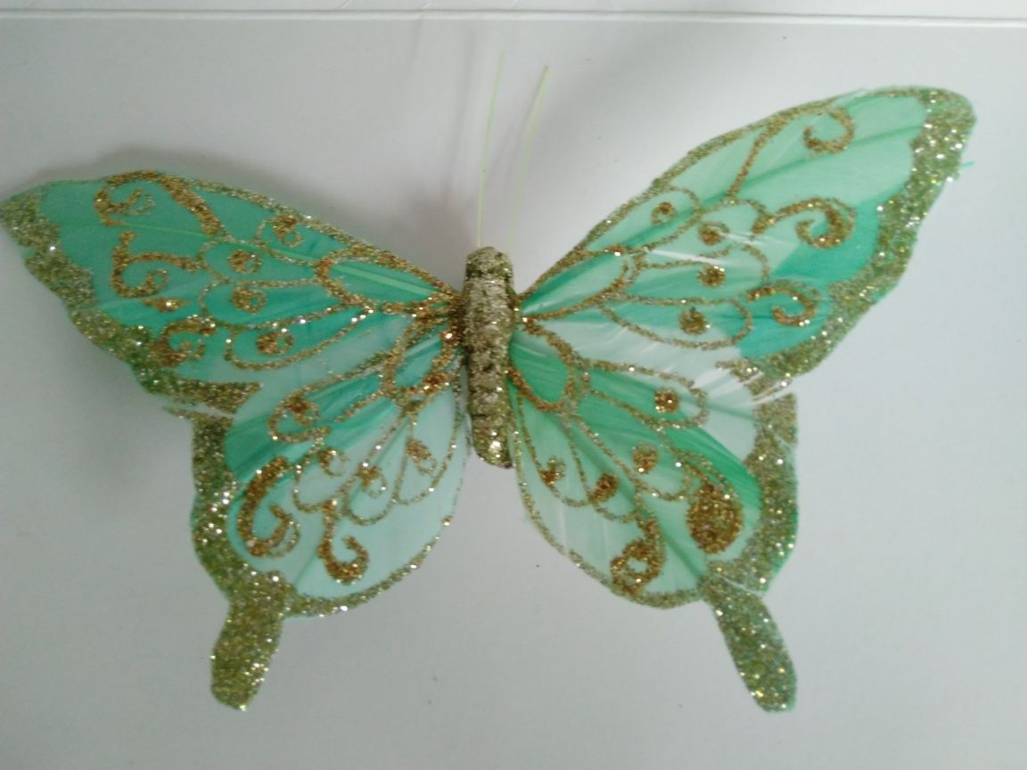 Бабочка декоративная на прищепке для декора.