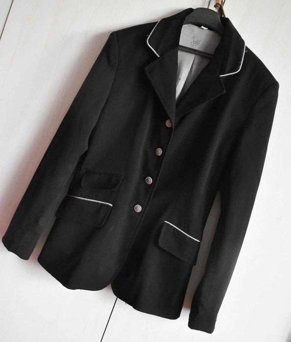 Marynarka jeździecka 146 152 konkursowa frak jeździecki galowa czarna