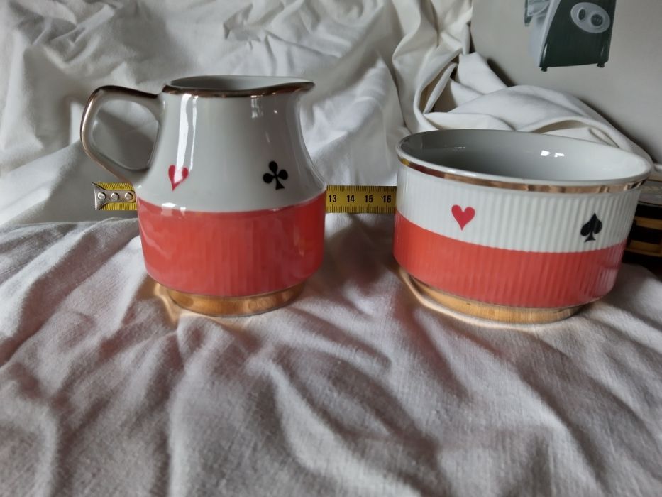 Porcelana Chodzież mlecznik cukiernica