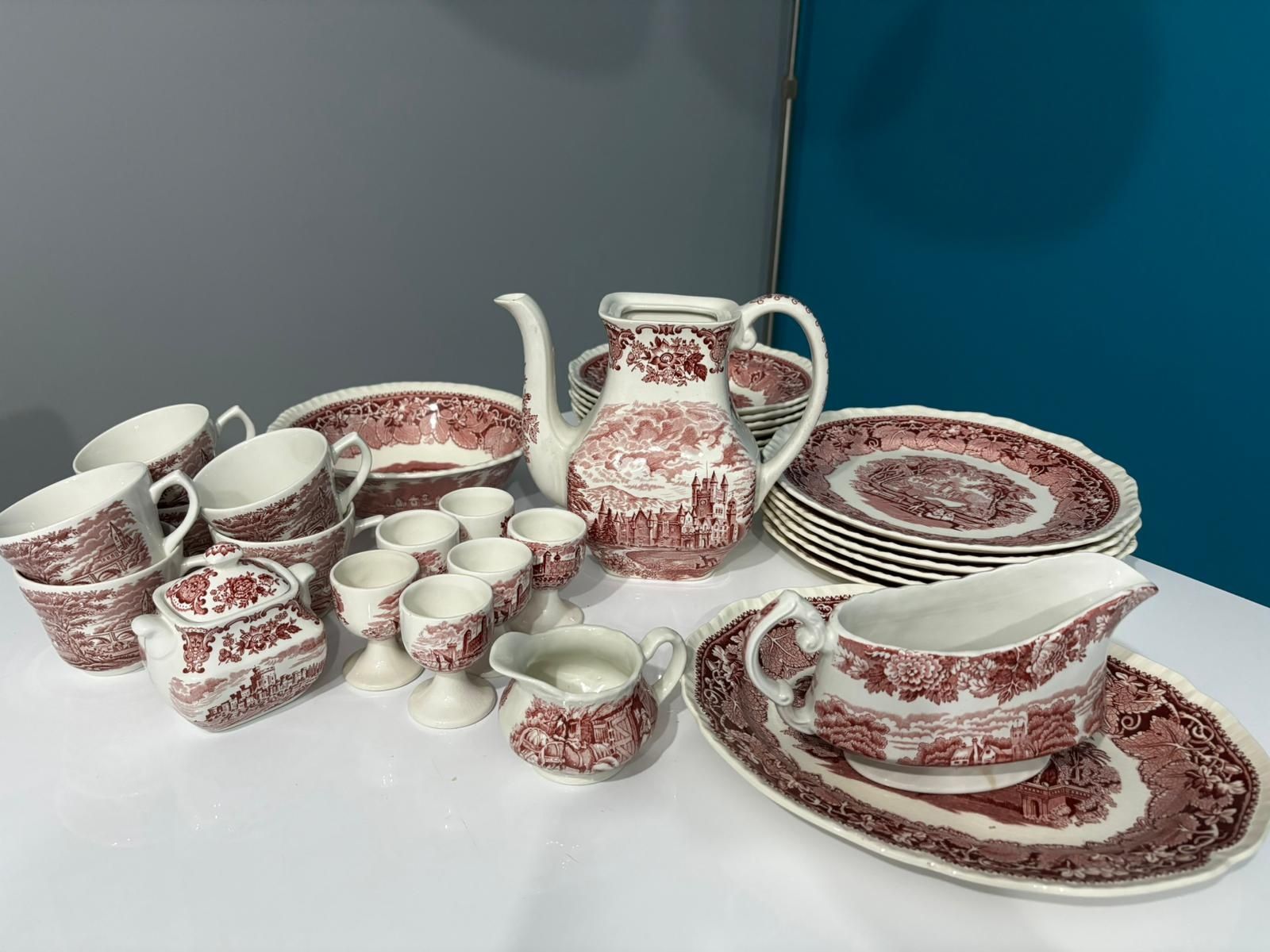 Porcelana antyczna komplet zestaw Mason's England, Woods Ware