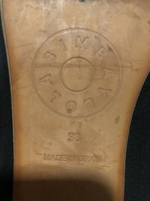 Bimba y Lola Sandalia tiras, salto em cortiça, usadas