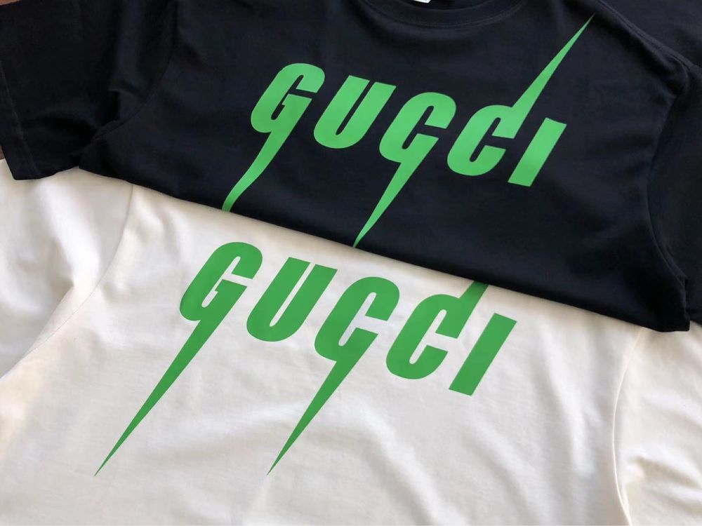 Koszulka Biała/Czarna Gucci GG Luksusowa