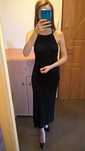 Czarna maxi sukienka S M