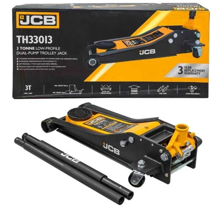 Домкрат підкатний гідравлічний 3т JCB Tools JCB-TH33013