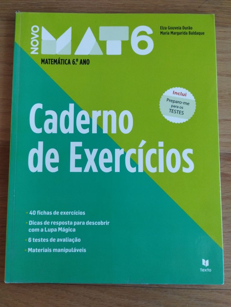 Caderno de Exercícios - Novo MATEMÁTICA 6 ano - Texto Editores