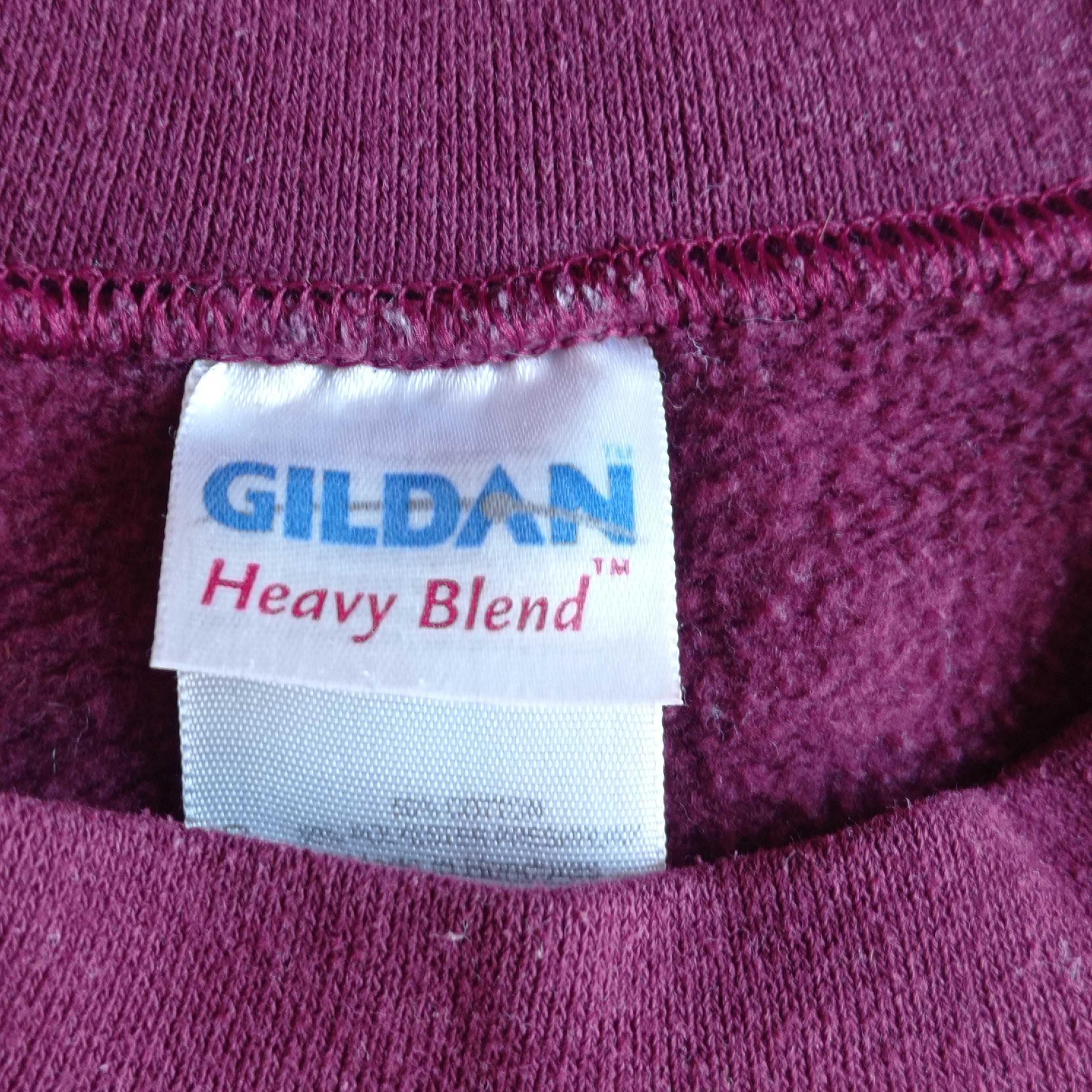 Gildan Heavy Blend USA bordowa Bluza unisex rozm uniwersalny S ananasy