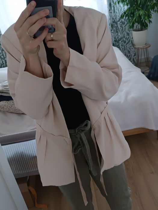 Narzutka marynarka blazer kimono r. 44 wiskoza