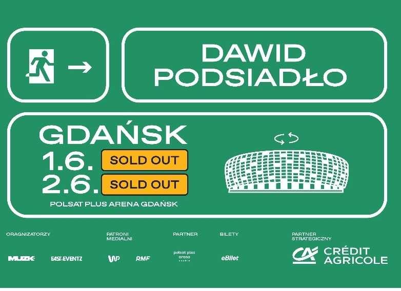 Bilet na koncert Dawida Podsiadło Gdańsk