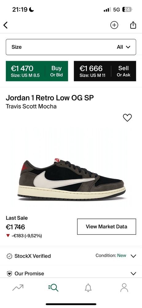 Jordan 1 Retro Low OG SP (Cactus Jack)