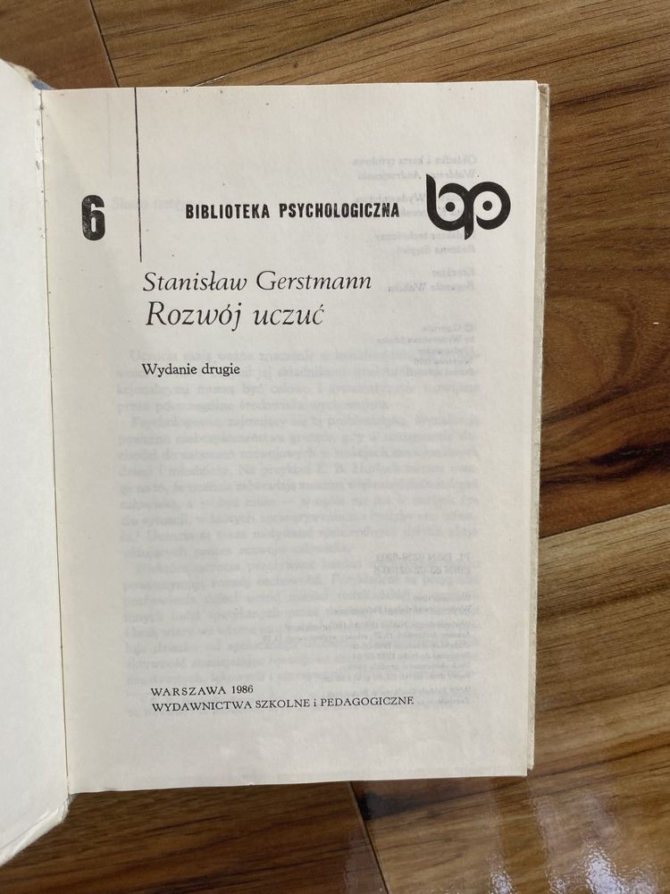 Rozwój uczuć. Stanisław Gerstmann