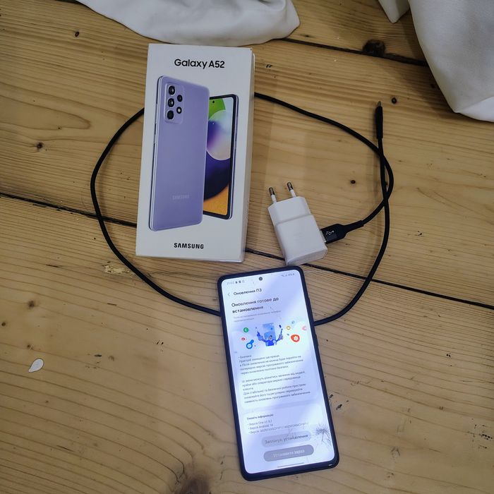 Samsung Galaxy A52 256GB (SM-A525F/DS) лавандовий

Смартфон повністю в