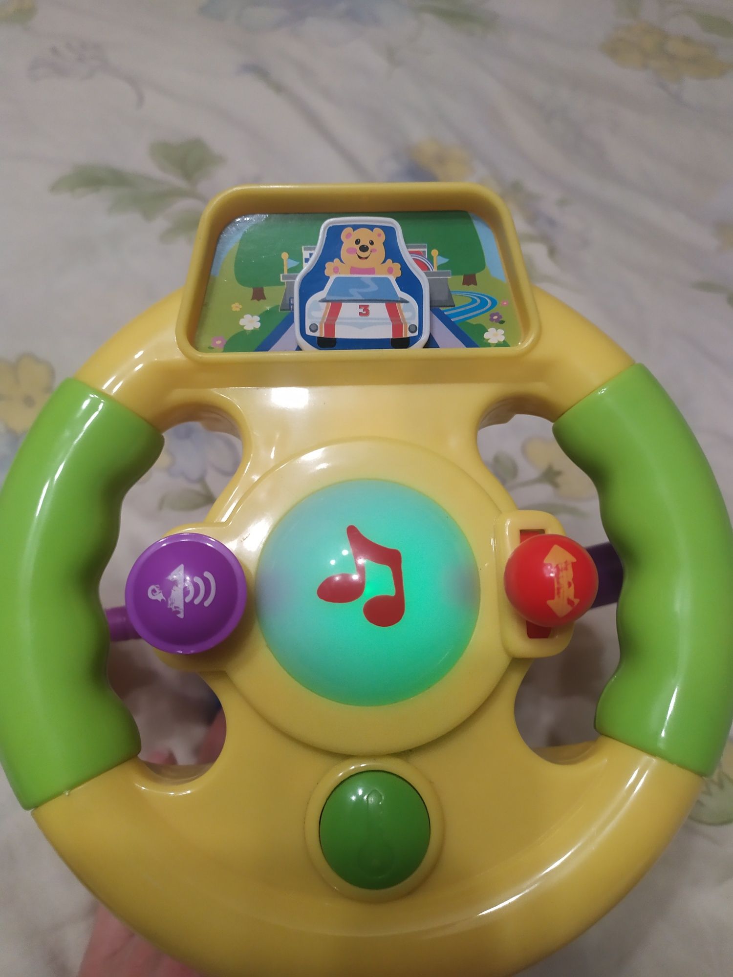 Інтерактивна іграшка розумне кермо на присосці руль