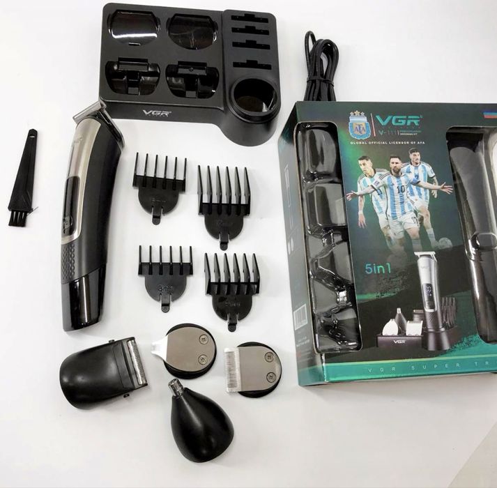 Машинка для стрижки, тример, триммер з насадками для волосся, волос
