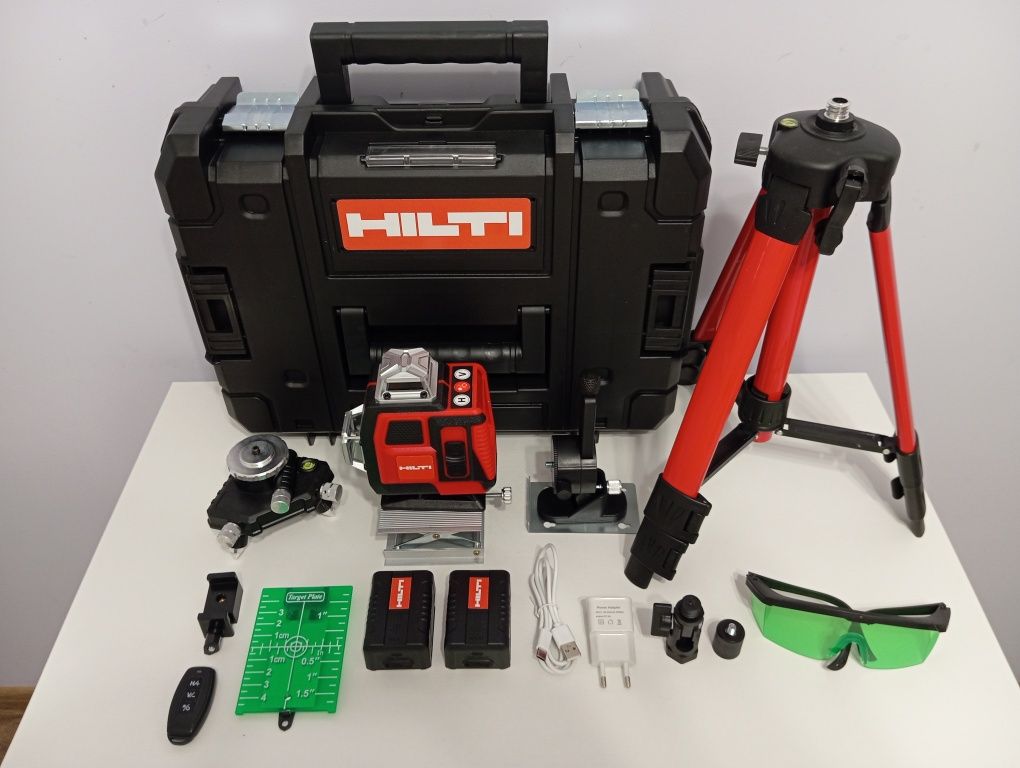 Hilti 4D. Кейс. 2 АКБ. Лазерний рівень 16 ліній. Лазерный уровень.