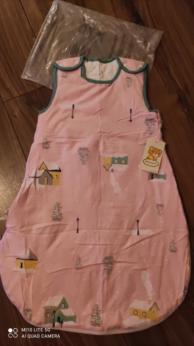 Śpiworek ocieplany 100  bawełniany 6-12 miesięcy