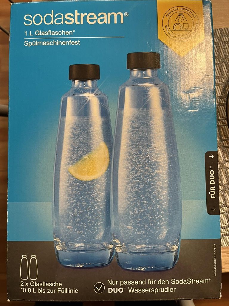 Butelki szklane do Sodastream duo