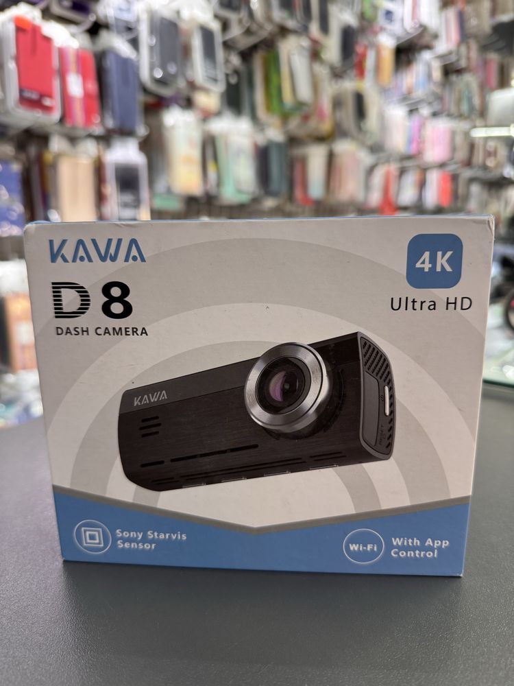 Відеореєстратор 4K з задньою камерою Kawa D8 64Gb Wi-Fi Gps