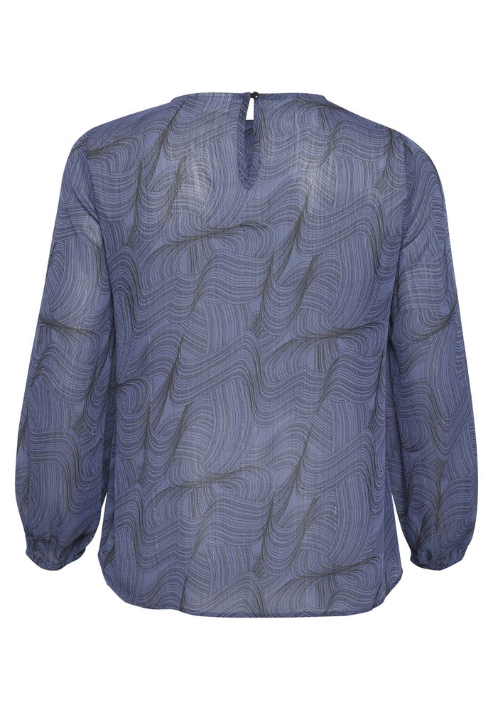 Wyprzedaż! Kaffe bluzka damska plus size mgiełka niebieska r.44