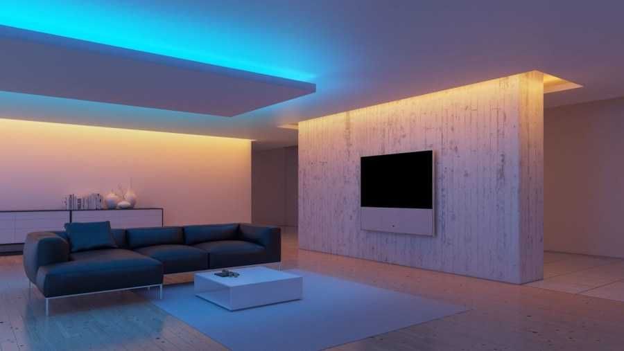 Підсвічування стелі стін LED стрічкою світлодіодною RGB pixel smart 8