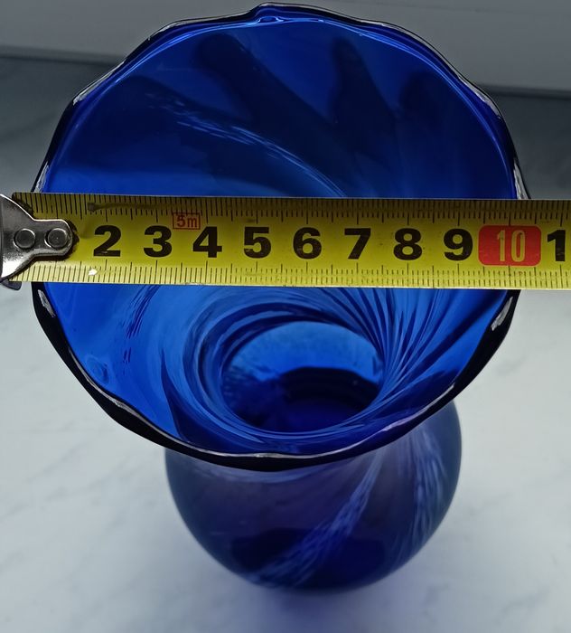 Wazon PRL kobalt- wysokość 28,5 cm