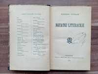 Notatki Literackie Kazimierz Tetmajer 1916