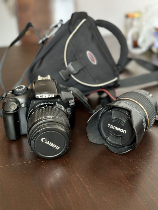 Lustrzanka Canon EOS 1100D + DOD. OBJEKTYW+Ladowarka+Torba