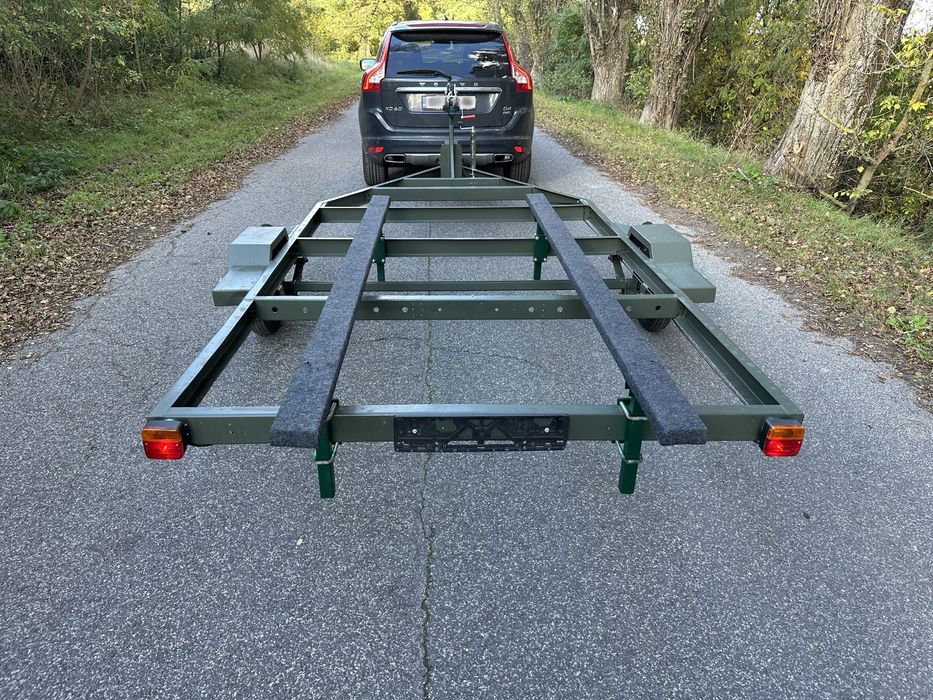 Przyczepa podłodziowa slipowa portowa wózek slipowy pod łódź motorówke