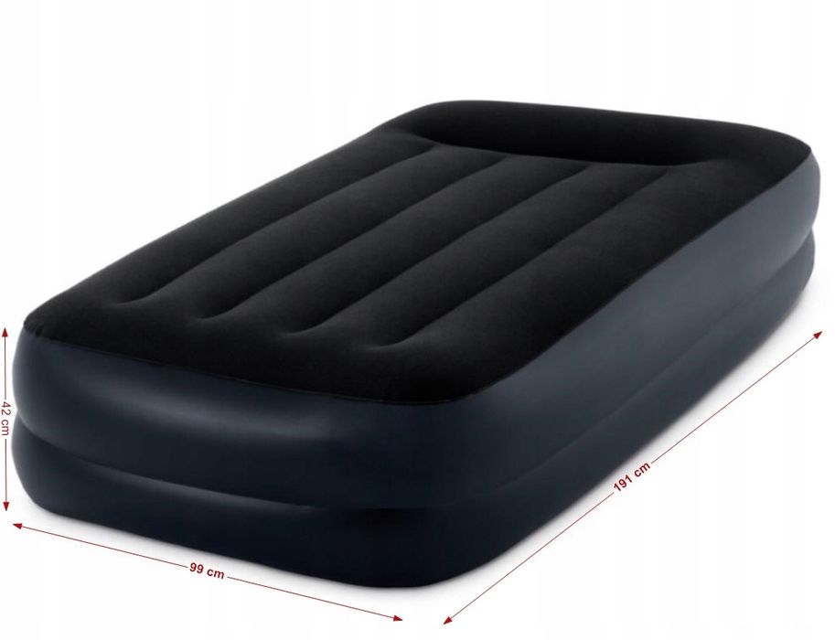 materac jednoosobowy 191 x 99 x 42 cm z pokrowcem firmy intex 64122