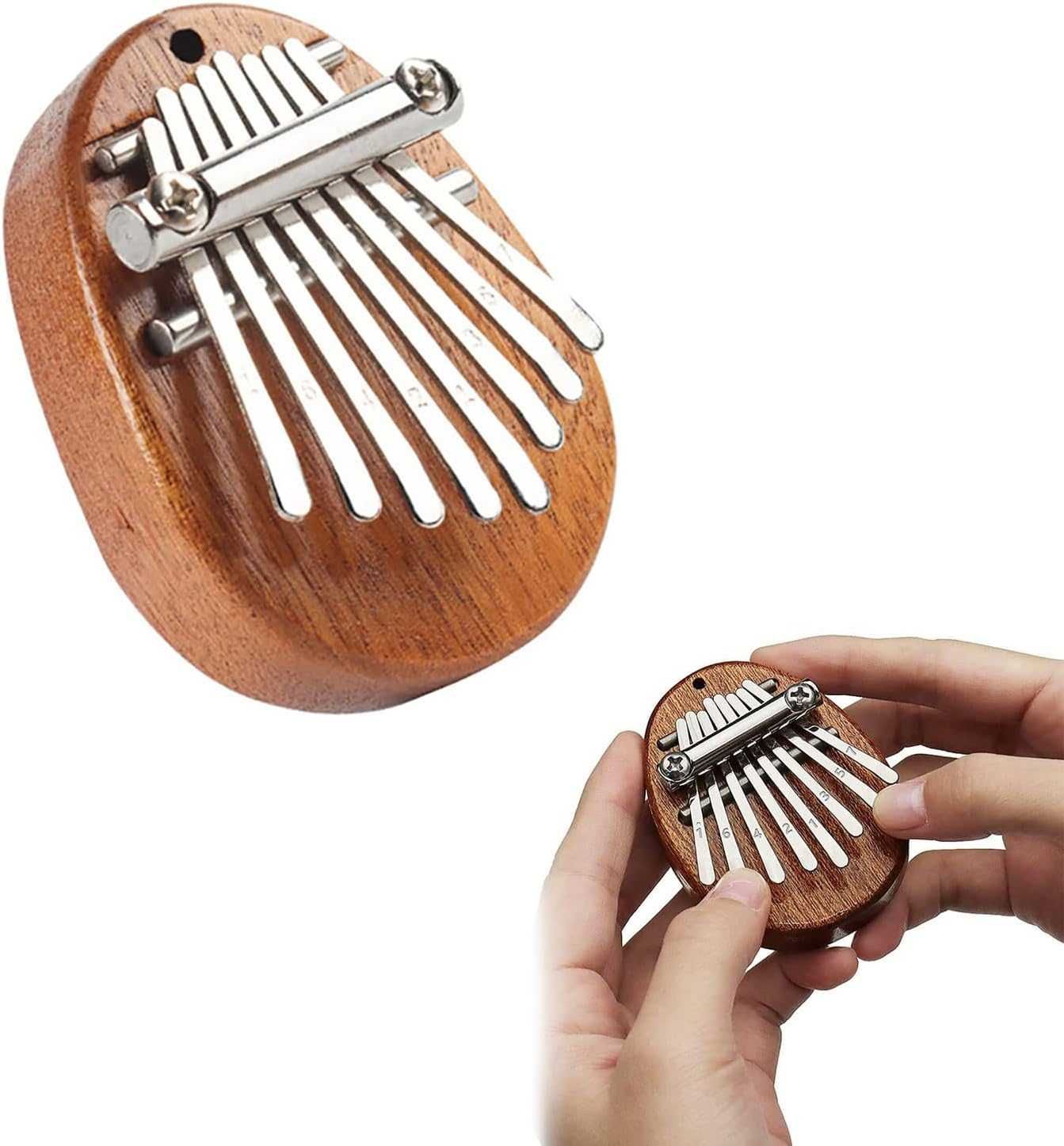 Kalimba Mini instrument muzyczny drewniany fortepian na kciuki