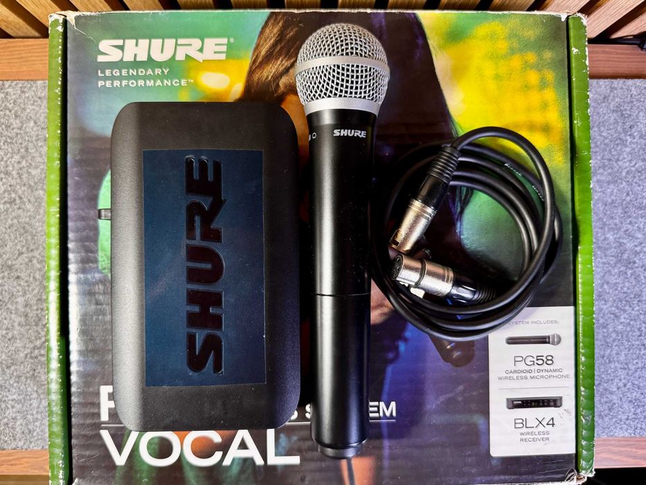 Zestaw bezprzewodowy Shure BLX24 / PG58 – Stan Idealny