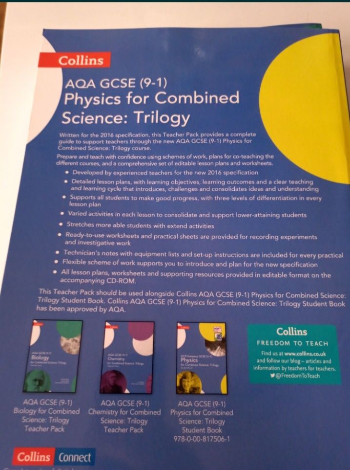 GCSE Science 9-1 - AQA GCSE Combined Science: Trilogy 9-1 Teacher Pack