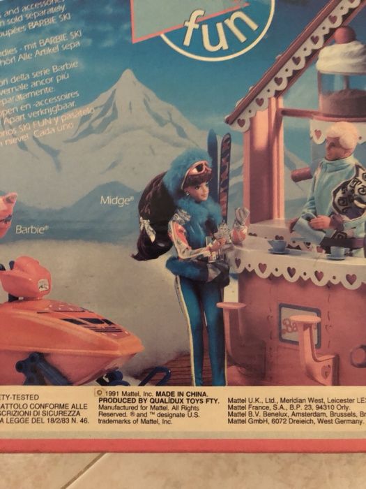 1991 BARBIE Moto Ski / Mota da Neve - Rara e Nova